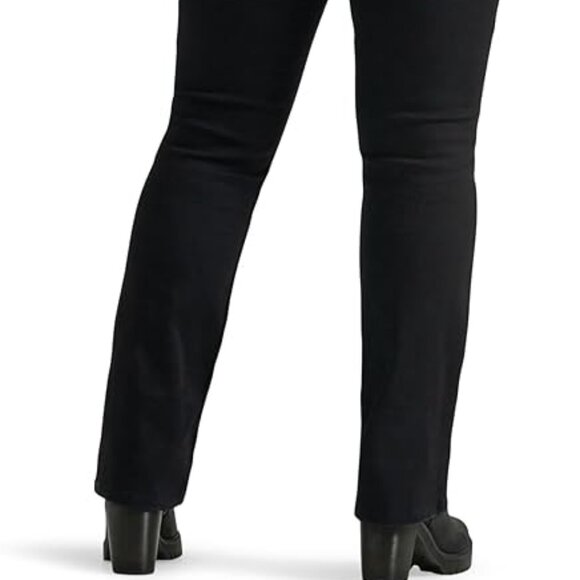 Lee Women's Black Legendary Mid Rise Bootcut Jeans 24W Regular - Picture 6 of 10